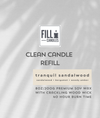 Sandalwood Candle refills made in Canada