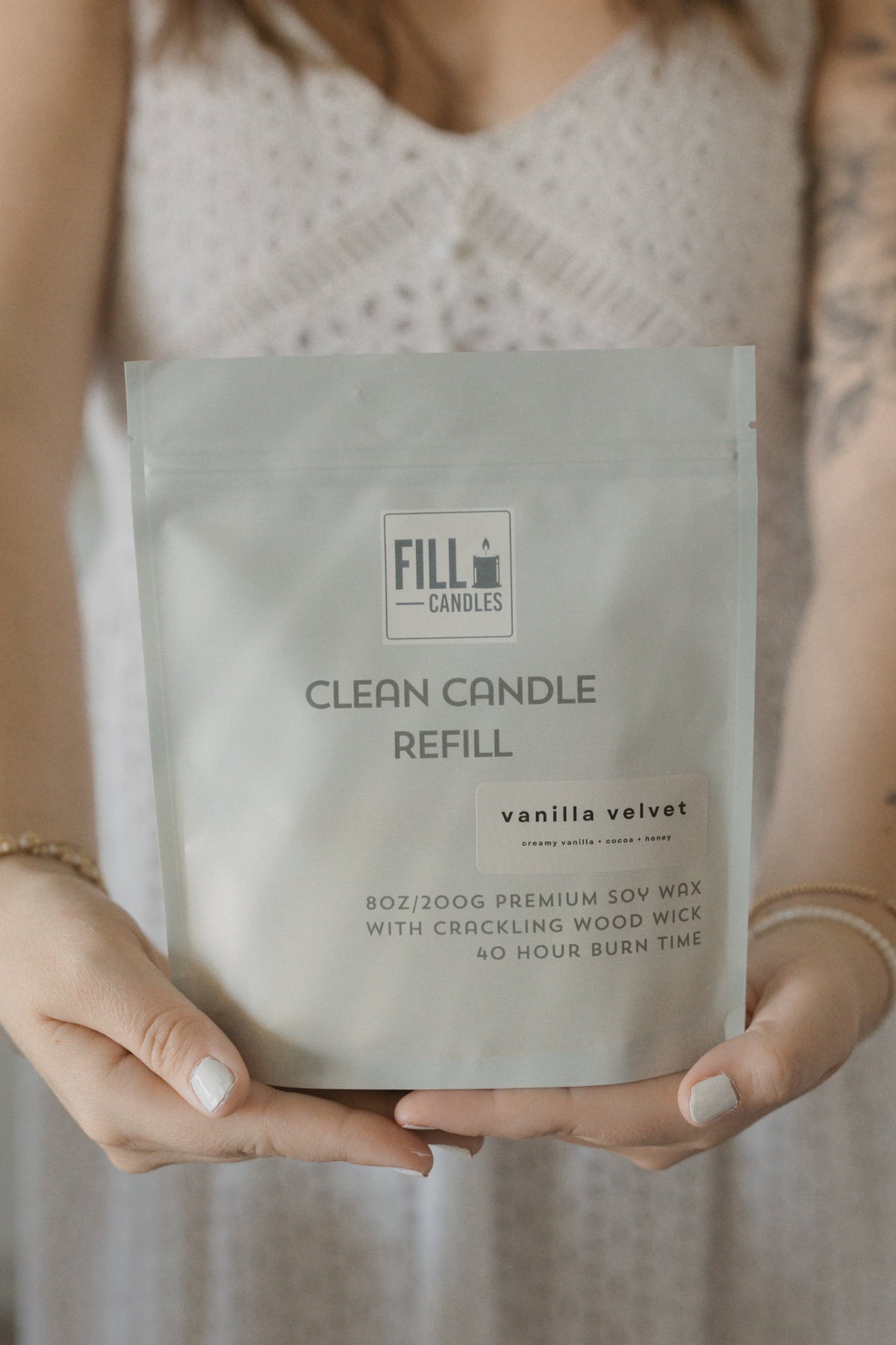 Vanilla Velvet Candle Refill | FILL Candles Refills, Made in Canada